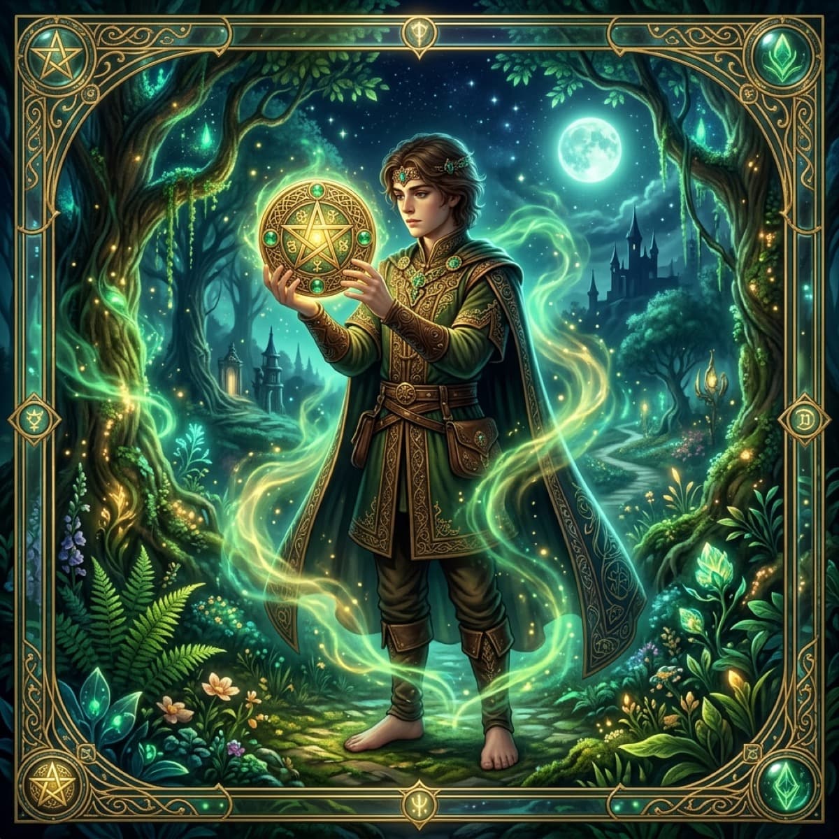 tarot page of pentacles