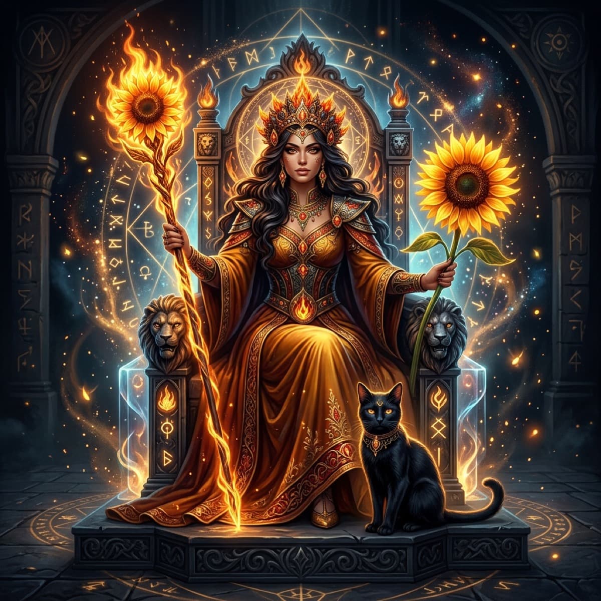 tarot queen of wands