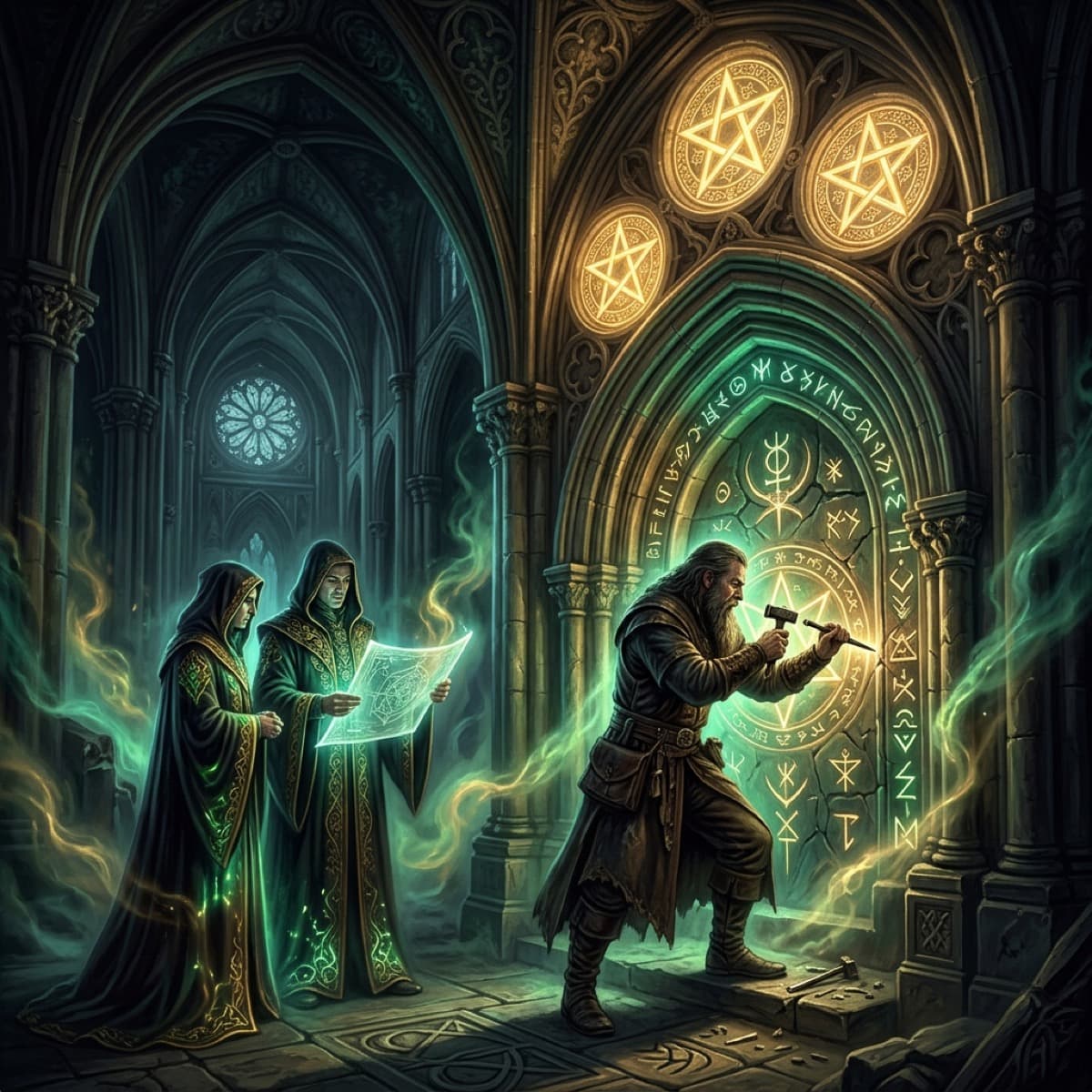 tarot three of pentacles